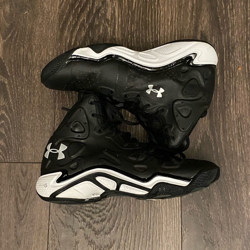 Black and White Under Armour Shoes